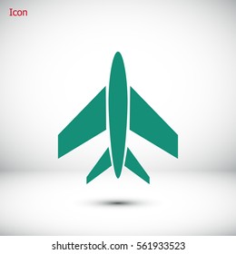 plane icon, vector best flat icon, EPS