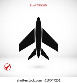 plane icon, vector best flat icon, EPS