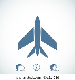 plane icon, vector best flat icon, EPS
