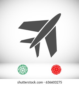 plane icon, vector best flat icon, EPS