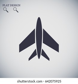 plane icon, vector best flat icon, EPS