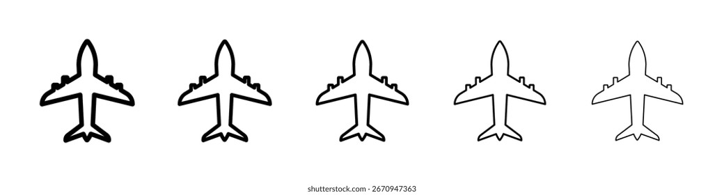 Plane icon vector collection. EPS 10