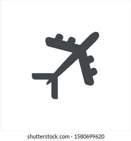 plane icon vector, created airplane mode. from eps 10