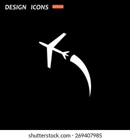 plane. icon. vector design