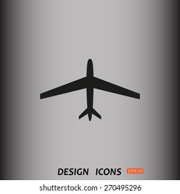plane. icon. vector design