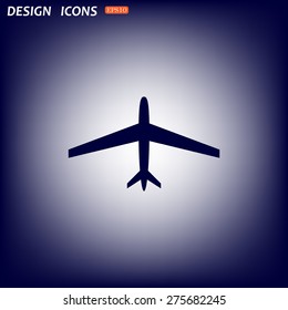plane. icon. vector design