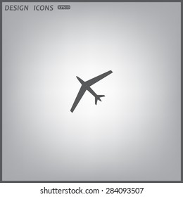 plane. icon. vector design