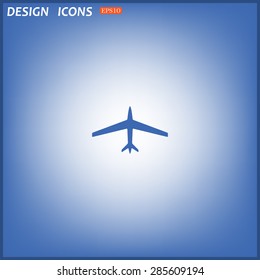 plane. icon. vector design