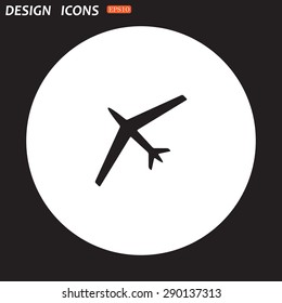 plane. icon. vector design