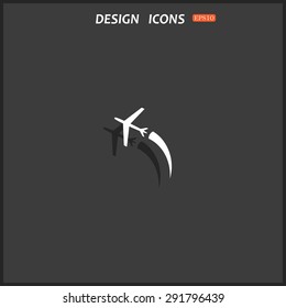 plane. icon. vector design