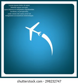 plane. icon. vector design