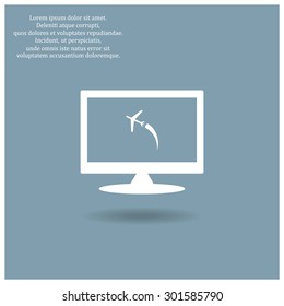 plane. icon. vector design