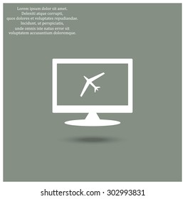 plane. icon. vector design