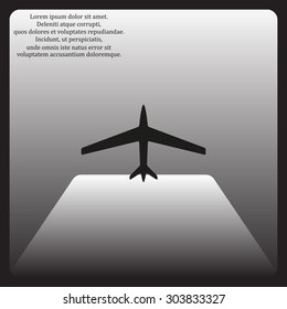 plane. icon. vector design
