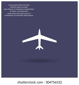 plane. icon. vector design