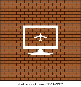 plane. icon. vector design