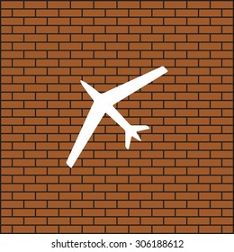 plane. icon. vector design
