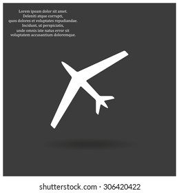 plane. icon. vector design
