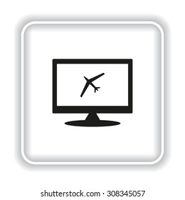 plane. icon. vector design
