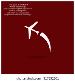 plane. icon. vector design