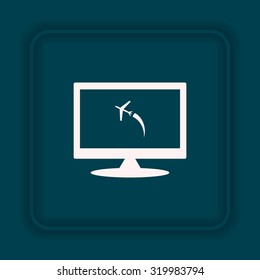 plane. icon. vector design