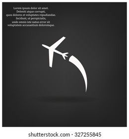 plane. icon. vector design