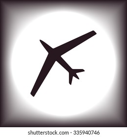 plane. icon. vector design