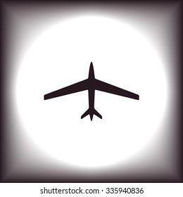 plane. icon. vector design