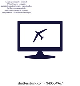 plane. icon. vector design