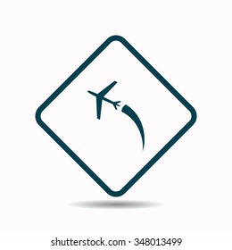 plane. icon. vector design