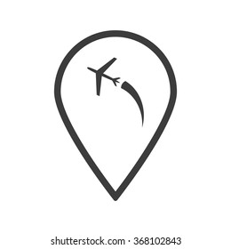 plane. icon. vector design