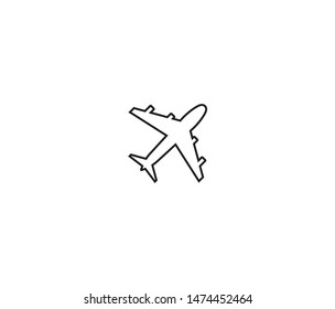 plane icon vector design element logo template