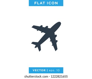 Plane Icon Vector Design Template.