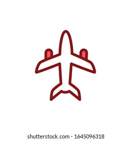 Plane icon vector design template