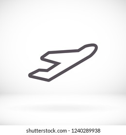 Plane icon. Vector  Eps 10 