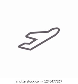 Plane icon. Vector  Eps 10 