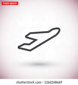 Plane icon. Vector  Eps 10 