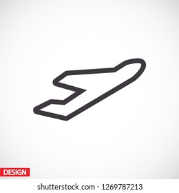 Plane icon. Vector  Eps 10 