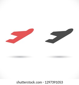 Plane icon. Vector  Eps 10 