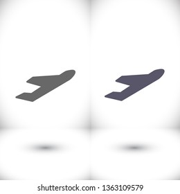 Plane icon. Vector  Eps 10 