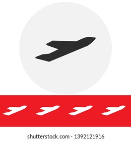 Plane icon. Vector  Eps 10 . Lorem Ipsum Flat Design 