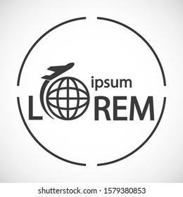 Plane icon. Vector Eps 10 . Lorem Ipsum Flat Design