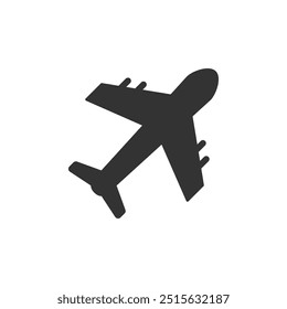 Plane Icon Vector. Fill and Glyph Icon. 