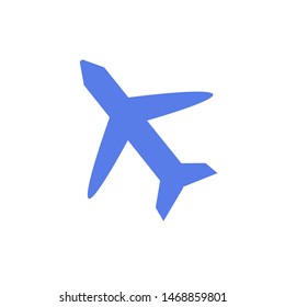 plane icon vector flat design