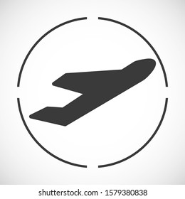Plane icon. Vector plane flat design. Plane flying. The plane takes off. the work is done for your use for your purposes. eps 10 icons vector