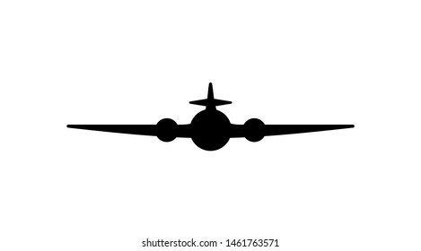 Plane icon vector. Plane flying icon