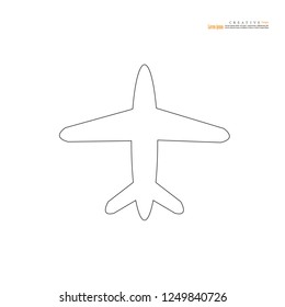 Plane icon. plane. Vector illustration.