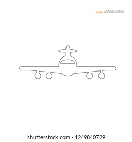 Plane icon. plane. Vector illustration.