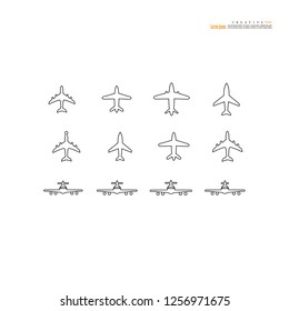 Plane icon. plane. Vector illustration.