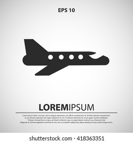 plane icon. plane vector illustration